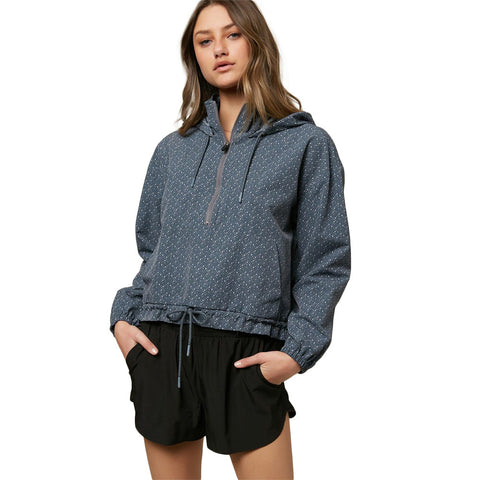 O'Neill Traverse Printed Hybrid Anorak Jacket - Slate