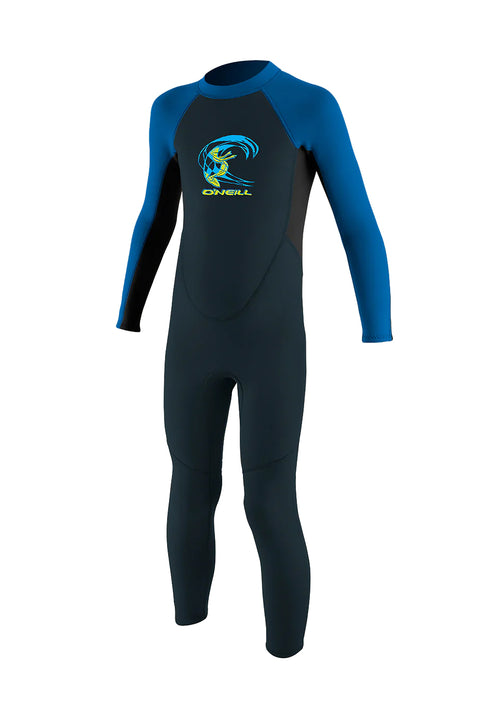O'Neill Toddler Reactor 2mm Back Zip Fullsuit - Slate / Black / Ocean