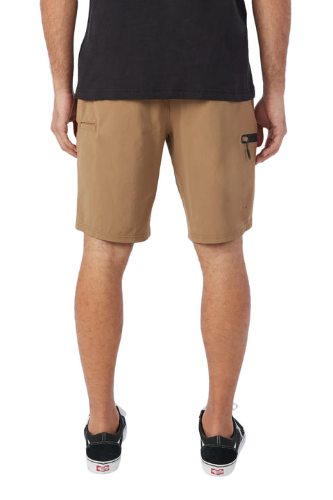 O'Neill Trvlr Expedition 20" Hybrid Shorts - Dark Khaki - Back