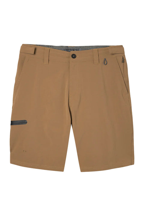 O'Neill Trvlr Expedition 20" Hybrid Shorts - Dark Khaki - Front