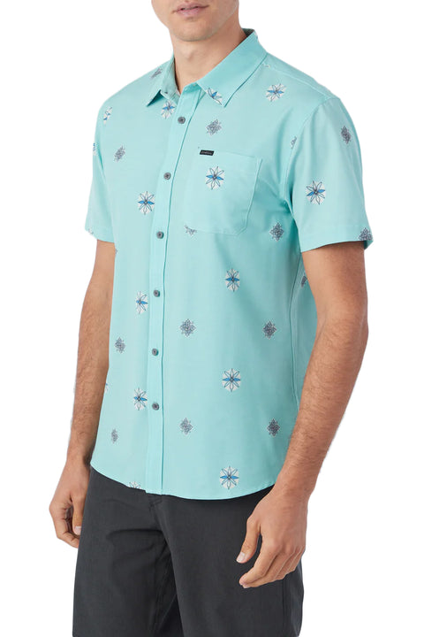 O'Neill Trvlr UPF Traverse S/S Standard Shirt - Aqua Wash - Side