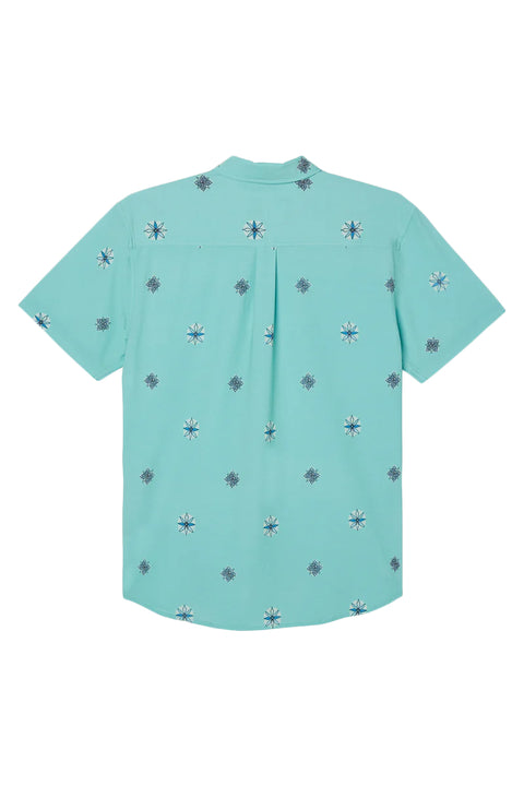 O'Neill Trvlr UPF Traverse S/S Standard Shirt - Aqua Wash - Back