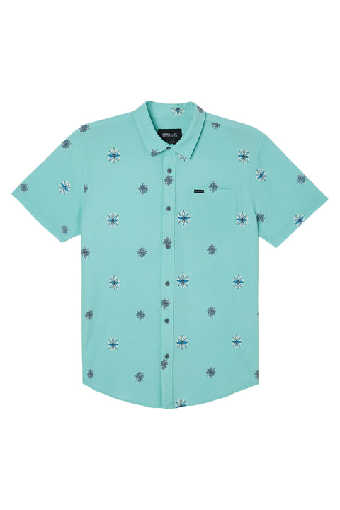 O'Neill Trvlr UPF Traverse S/S Standard Shirt - Aqua Wash - Front