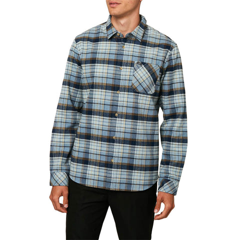 O'Neill Windslow Plaid Flannel - Pale Plue