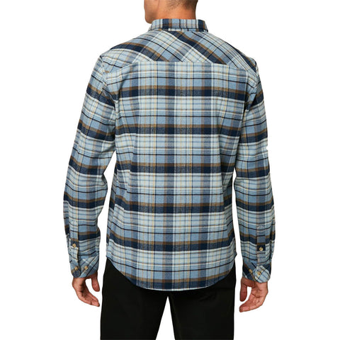 O'Neill Windslow Plaid Flannel - Pale Plue