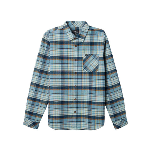 O'Neill Windslow Plaid Flannel - Pale Plue