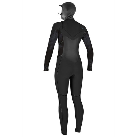 O'Neill Women's Psycho Tech 5.5/4mm Chest Zip Full W/ Hood Wetsuit