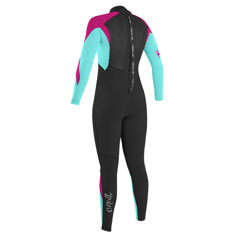 O'Neill Youth Girls Epic 4/3 Wetsuit -Black/Berry/Seaglass