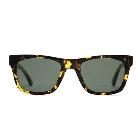 Otis Hawton Sunglasses - Dark Tort / Green Polarized