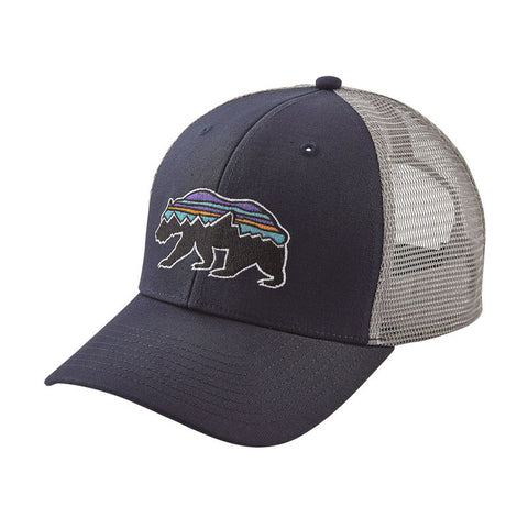 Patagonia Fitz Roy Bear Trucker Hat - Navy Blue