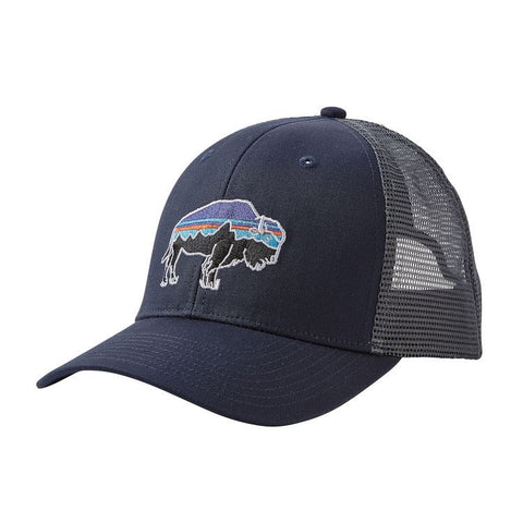 Patagonia Fitz Roy Bison Trucker Hat - Navy Blue