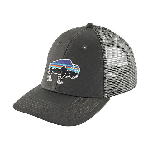Patagonia Fitz Roy Bison LoPro Trucker Hat - Forge Grey W/Feather Grey