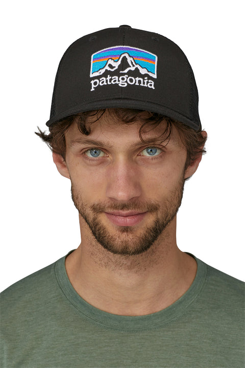 Patagonia Fitz Roy Horizons Trucker Hat - Black - Front