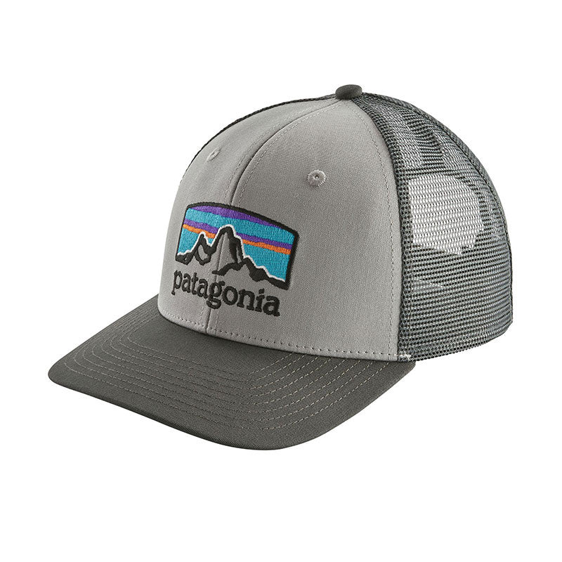 Patagonia Fitz Roy Horizons Trucker Hat (White w/ New Navy)