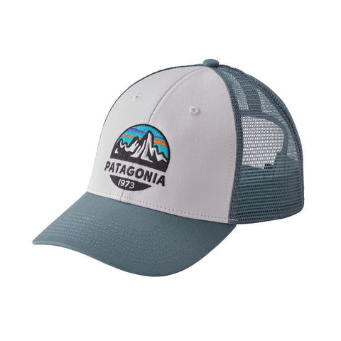 Patagonia Fitz Roy Scope Lopro Trucker Hat - White / Shadow Blue