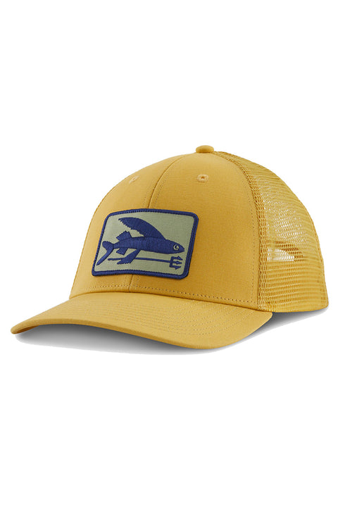 Patagonia Flying Fish LoPro Trucker Hat - Flying Fish Fork: Surfboard Yellow
