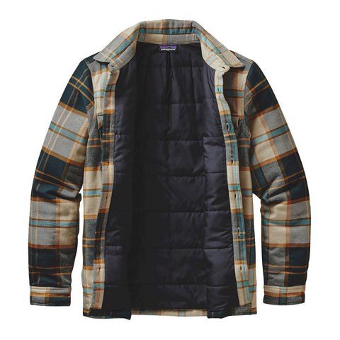 Patagonia Insulated Fjord Flannel Jacket - Sugar Pine: El Cap Khaki