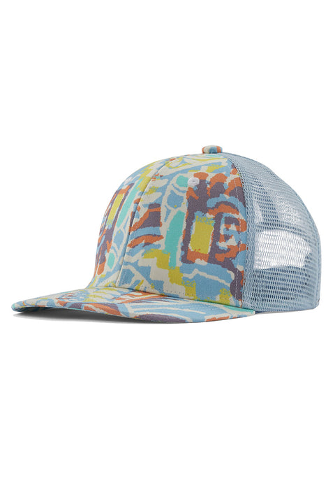 Patagonia Kid's Trucker Hat - Thriving Planet: Lago Blue