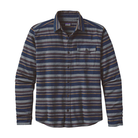 Patagonia Lightweight Fjord L/S Flannel - Arborist: Navy Blue