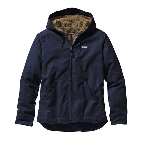 Patagonia Lined Canvas Hoodie - Navy Blue