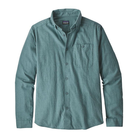 Patagonia Men's L/S Vjosa River Pima Cotton Shirt - Shadow Blue