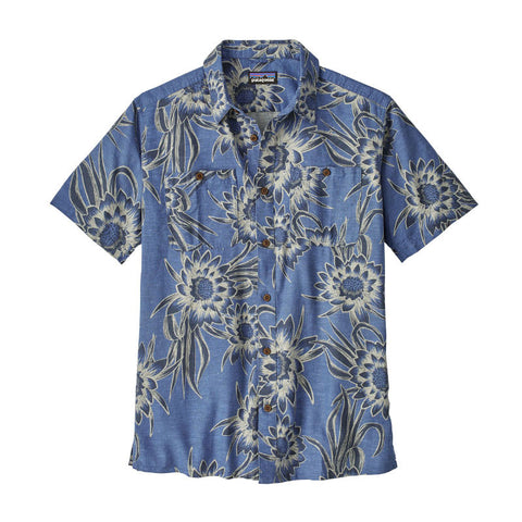 Patagonia Men's Back Step Shirt - Cereus Flower: Dolomite Blue