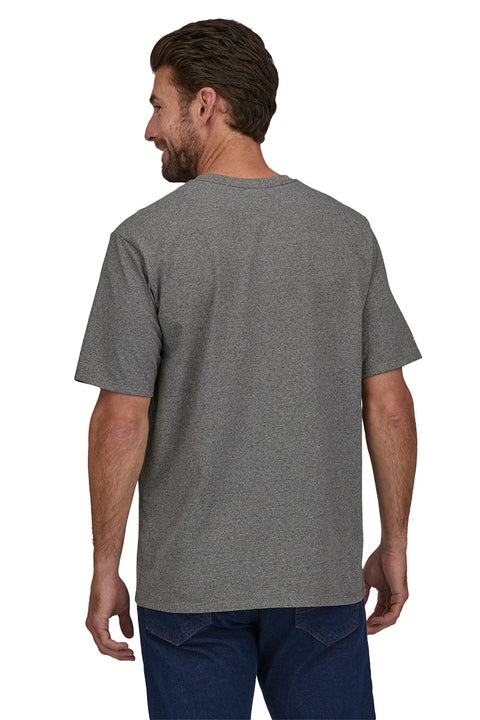 Patagonia Men's Take A Stand Responsibiliti-Tee - Wild Grizz: Gravel Heather - Back