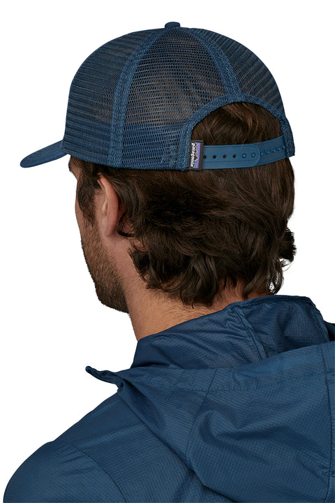 Patagonia Take A Stand Trucker Hat - Bayou Badge: Tidepool Blue - Back