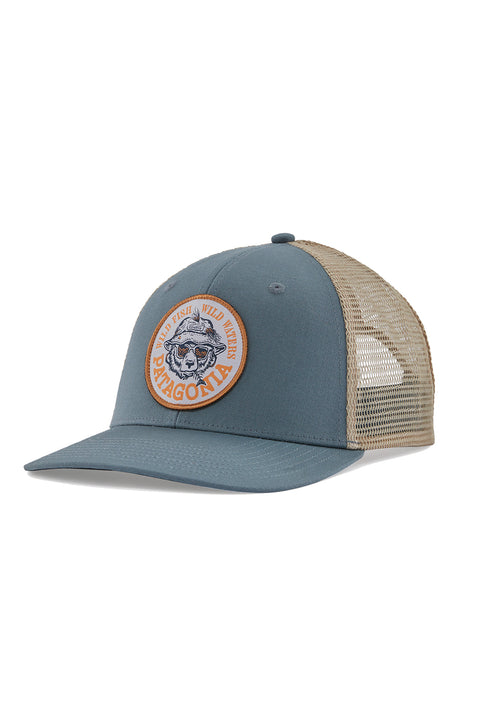 Patagonia Take A Stand Trucker Hat - Wild Grizz: Plume Grey