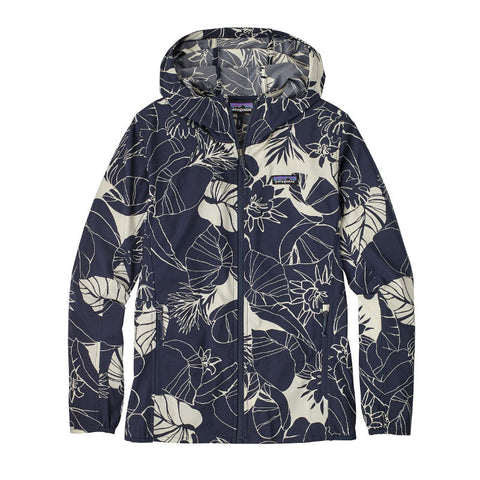 Patagonia Bajadas Hoody - Valley Flora: Classic Navy / Birch White