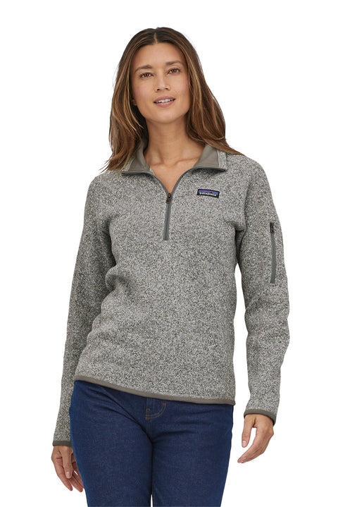 Patagonia Women's Better Sweater 1/4 Zip - Birch White