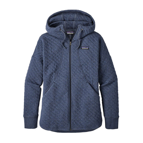Patagonia Women's Organic Cotton Quilt Hoody - Stone Blue