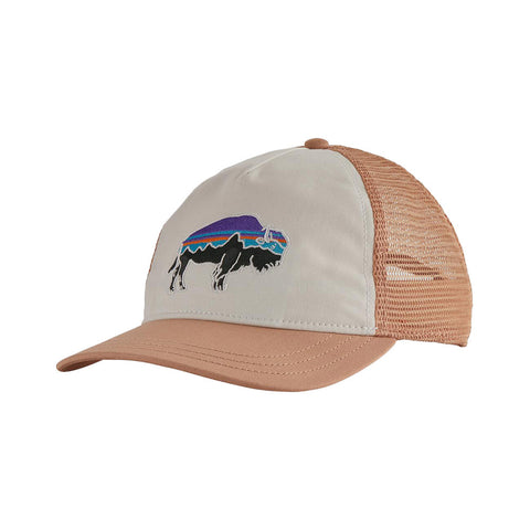 Patagonia Women's Fitz Roy Bison Layback Trucker Hat - White 2020