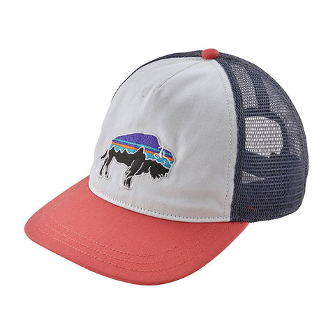 Patagonia Women's Fitz Roy Bison Layback Trucker Hat - White