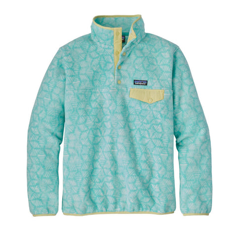 Patagonia Lightweight Synchilla Snap-T Women's Fleece Pullover - Batik Hex Big: Bend Blue