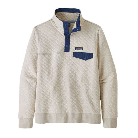 Patagonia Women's Organic Cotton Quilt Snap-T Pullover - Pelican W/Stone Blue