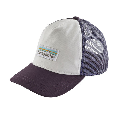 Patagonia Women's Pastel P-6 Label Layback Trucker Hat - White / Piton Purple