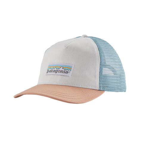 Patagonia Women's Pastel P-6 Label Layback Trucker Hat - White 2020