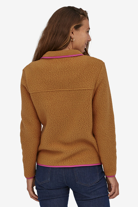 Patagonia Women's Retro Pile Jacket - Nest Brown - Back