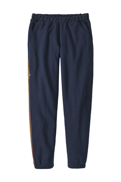 Patagonia Women's Ridge Rise Stripe Uprisal Sweatpants - New Navy