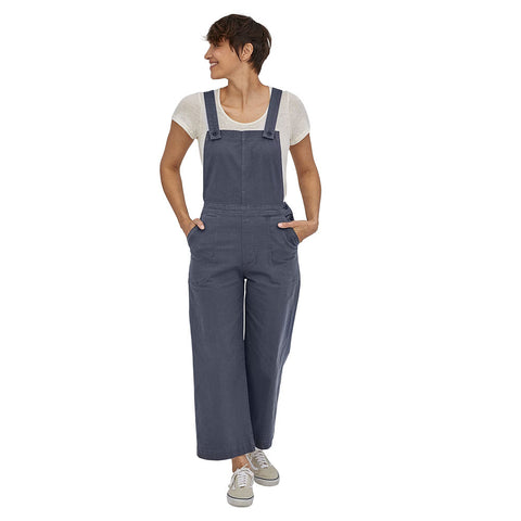 Patagonia Women's Stand Up Cropped Overalls - Smolder Blue