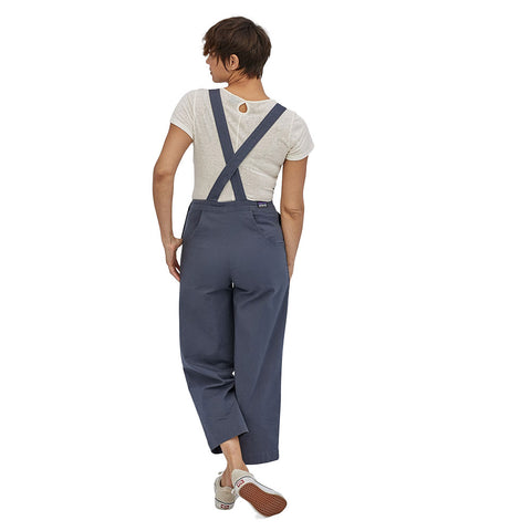 Patagonia Women's Stand Up Cropped Overalls - Smolder Blue