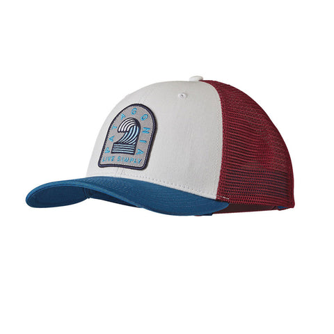 Patagonia Live Simply Breaker Badge Trucker Hat - White