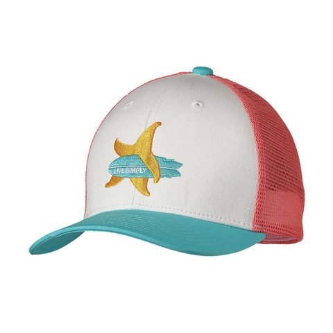 Patagonia Kid's Trucker Hat - Surf Star White