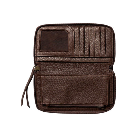 Volcom Pinky Swear Zip Wallet - Brown