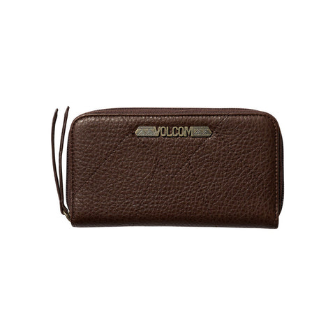 Volcom Pinky Swear Zip Wallet - Brown