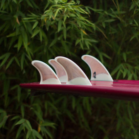 Pushfins DailyDriver Quad Fin Set - Clear White