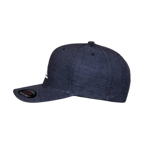 Quiksilver Amphibs Stretch Flexfit Hat - Navy Blazer Heather