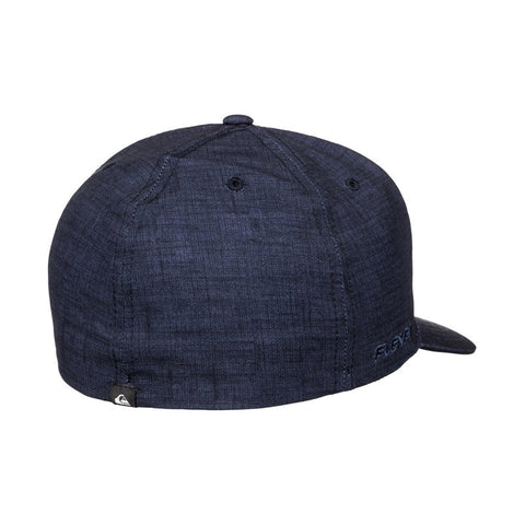 Quiksilver Amphibs Stretch Flexfit Hat - Navy Blazer Heather
