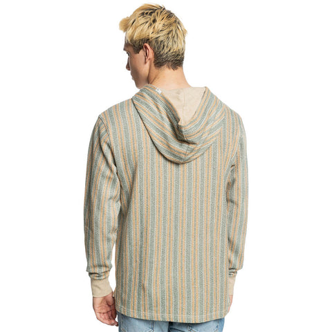 Quiksilver Baja Surf Hoodie - Thyme Baja Stripe